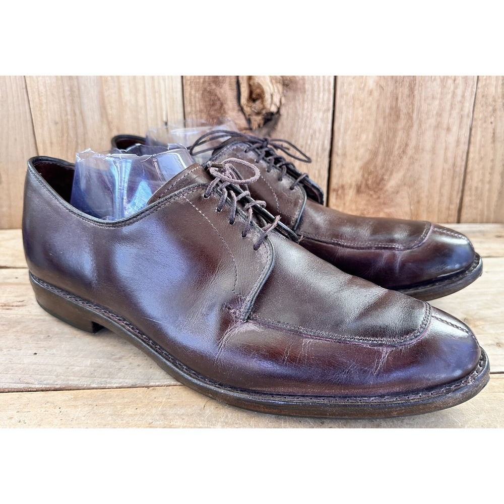 Allen Edmonds Dress Shoes Split Toe Office Sz 10 D Men's Delray Brown Leather